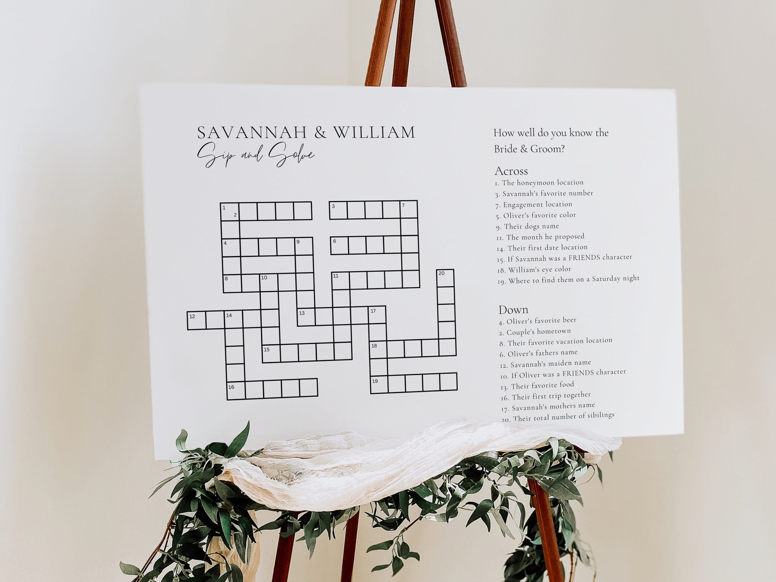 Custom Minimalist Wedding Crossword Sip And Solve Puzzle Sip And Solve For Wedding Boho Wedding Game Crosswords Akrotiri Etsy Custom Minimalist Wedding Crossword Sip And Solve Puzzle Sip And Solve For Wedding Boho Wedding Game Crosswords Akrotiri Etsy