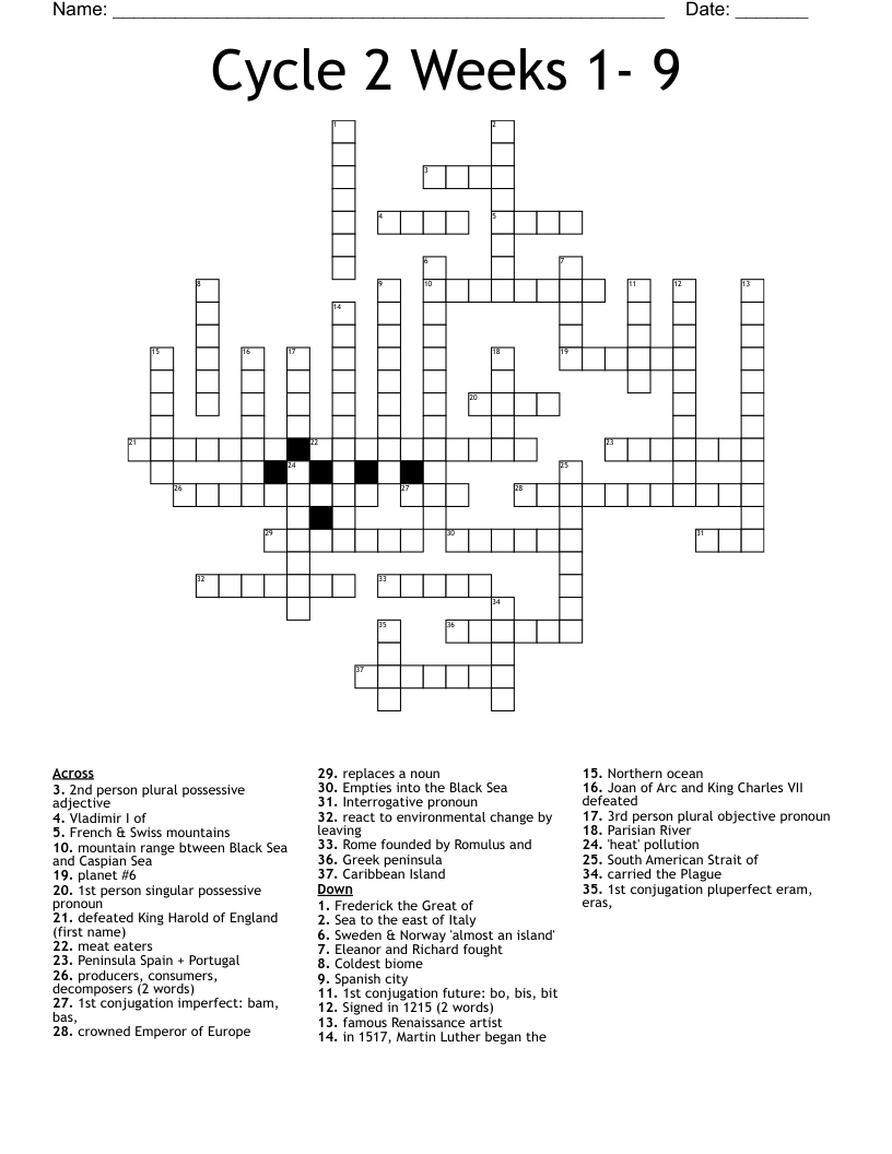 swiss river crossword clue