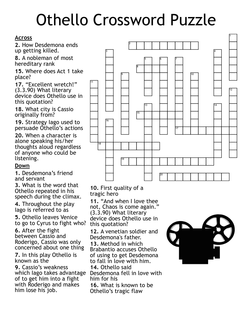 Cyrano De Bergerac Characters Crossword WordMint