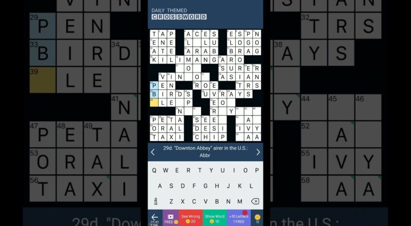 DAILY THEMED CROSSWORD PUZZLE FOR FRIDAY ACADEMIC FRIDAYS YouTube