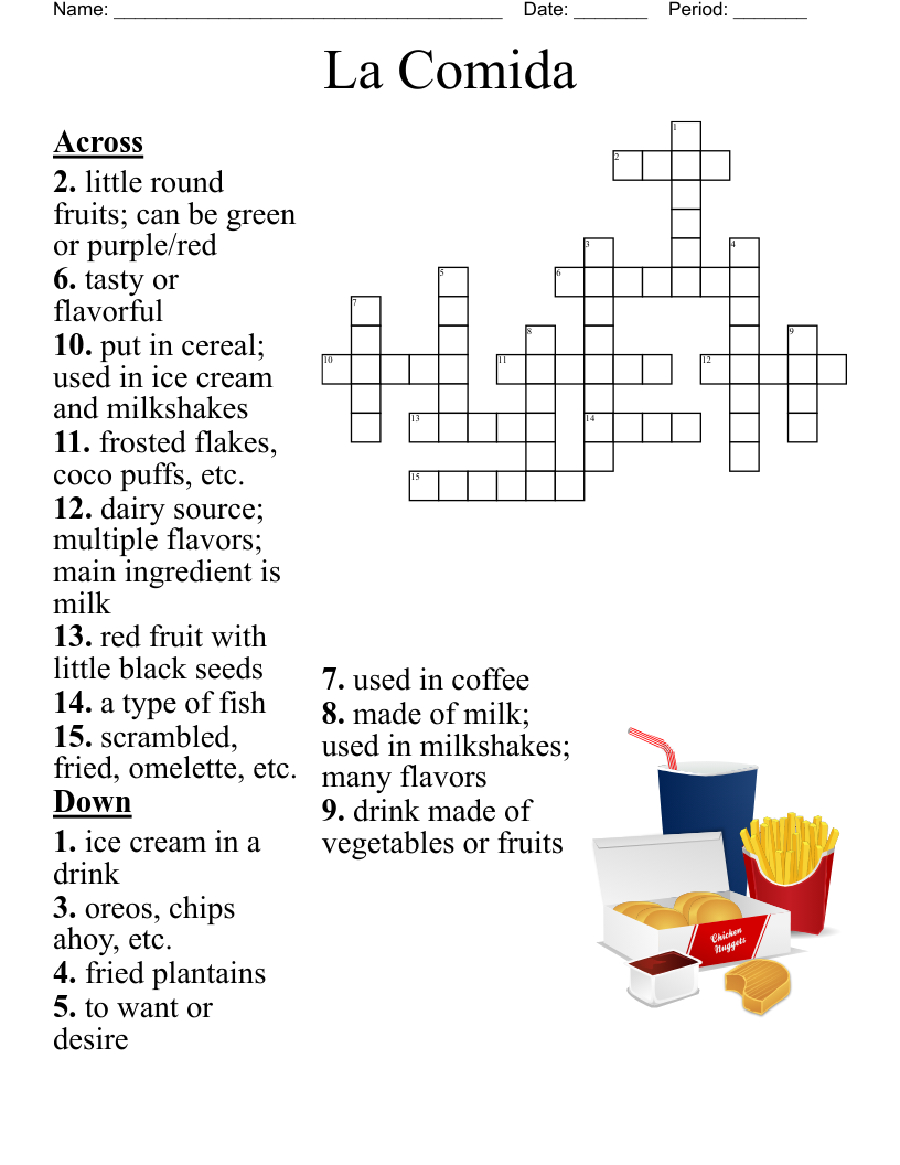 Dairy Cheese Substitutes Crossword WordMint