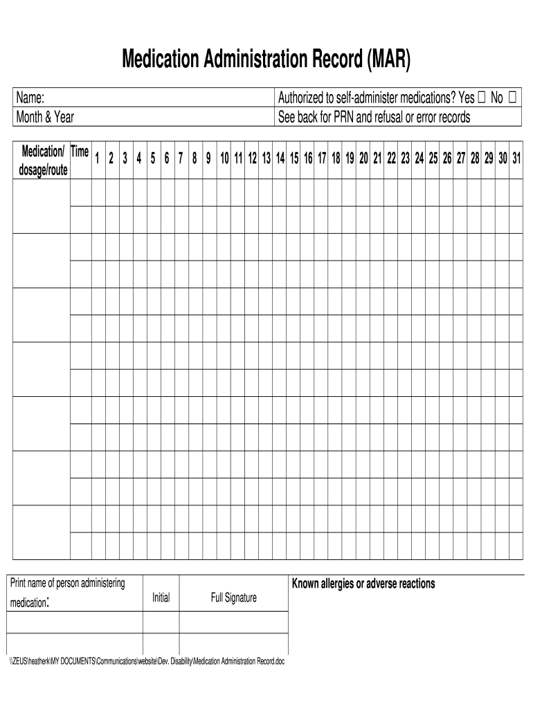 Deshutes MAR Form Fill Online Printable Fillable Blank PdfFiller Deshutes MAR Form Fill Online Printable Fillable Blank PdfFiller