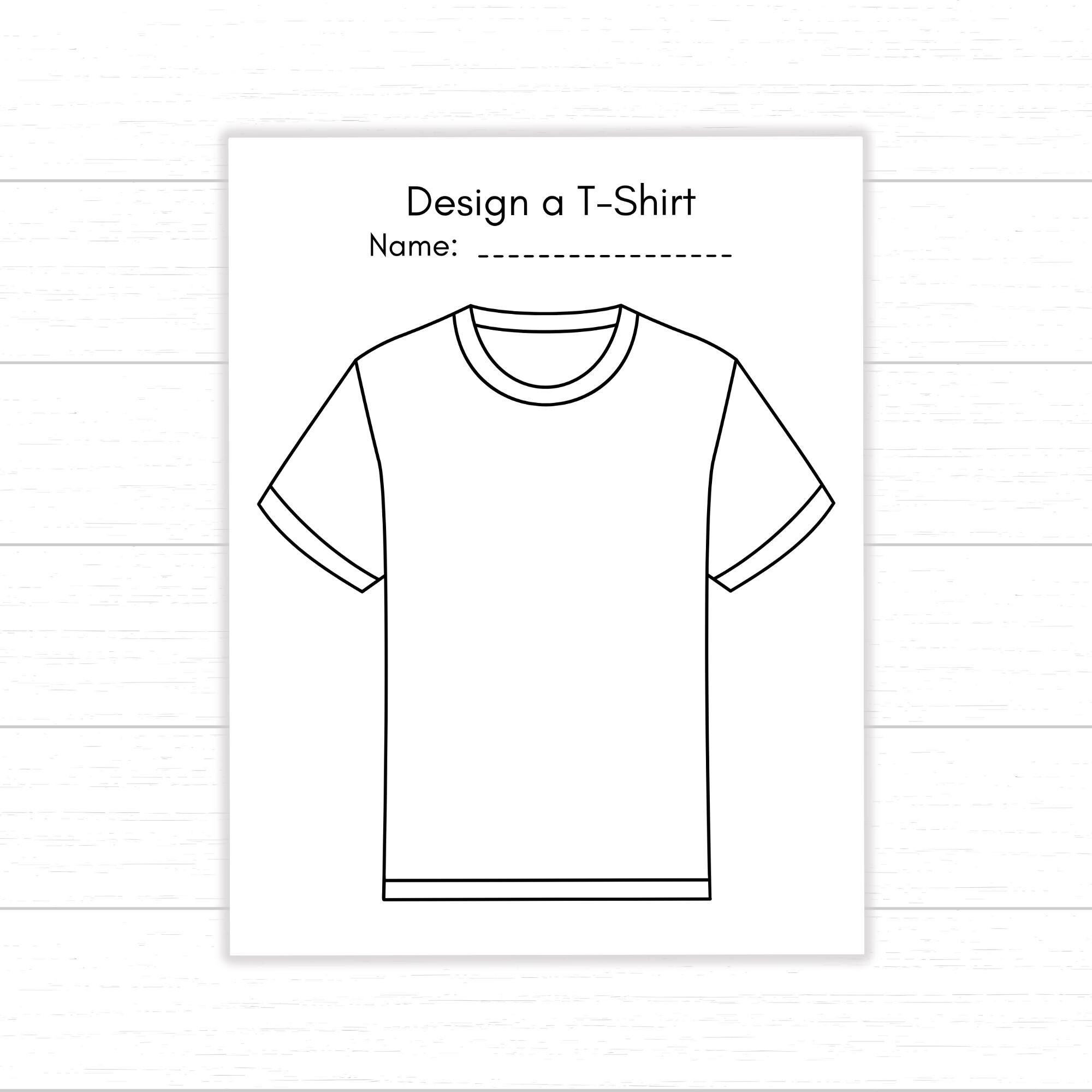 tshirt template printable