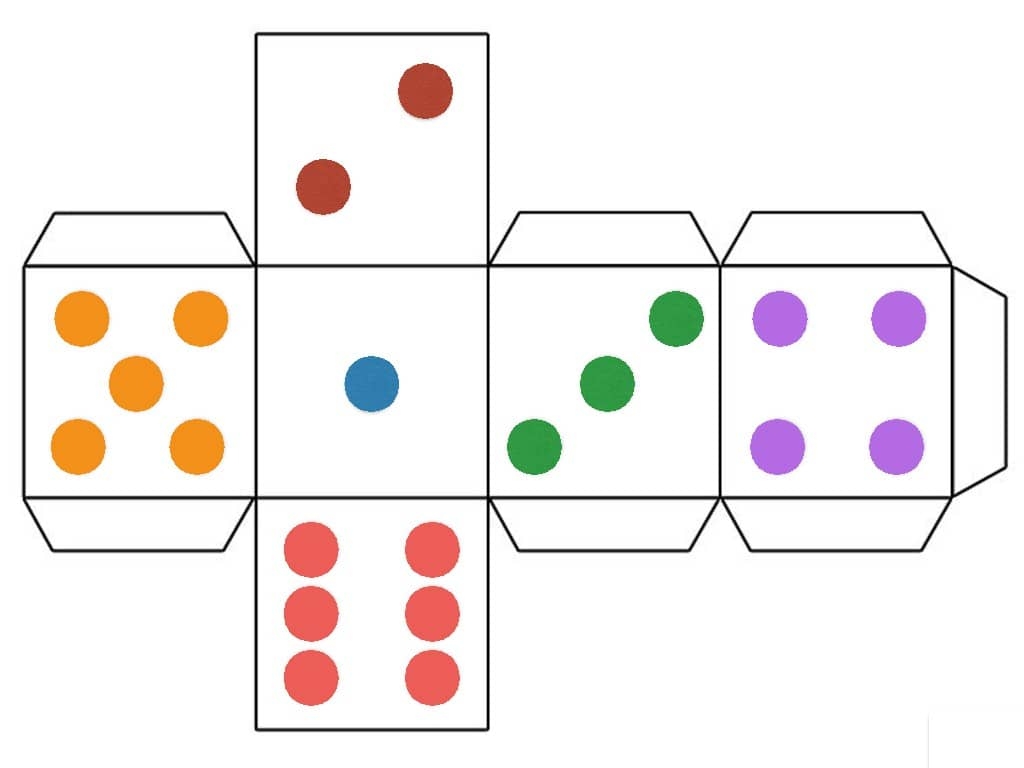 dice template printable dice template printable