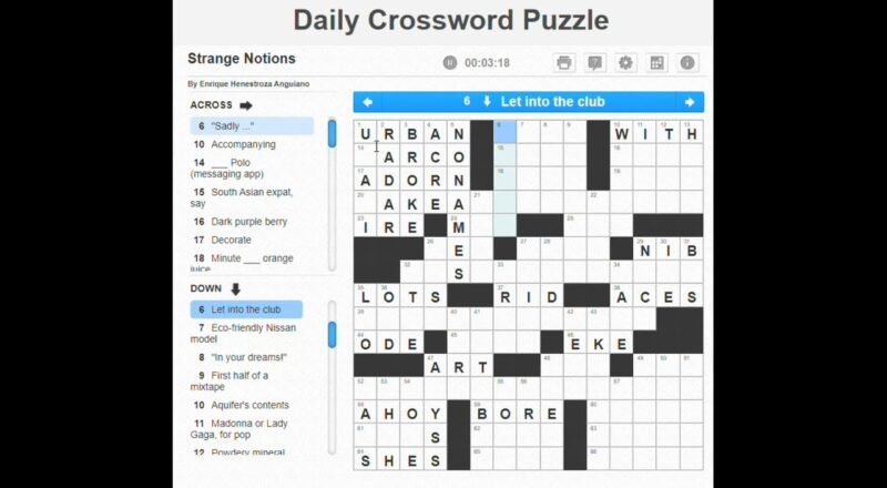 Dictionary Daily Crossword Puzzle 2 YouTube