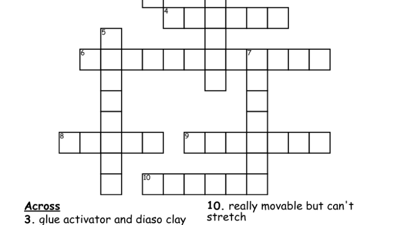Different Slimes Crossword WordMint