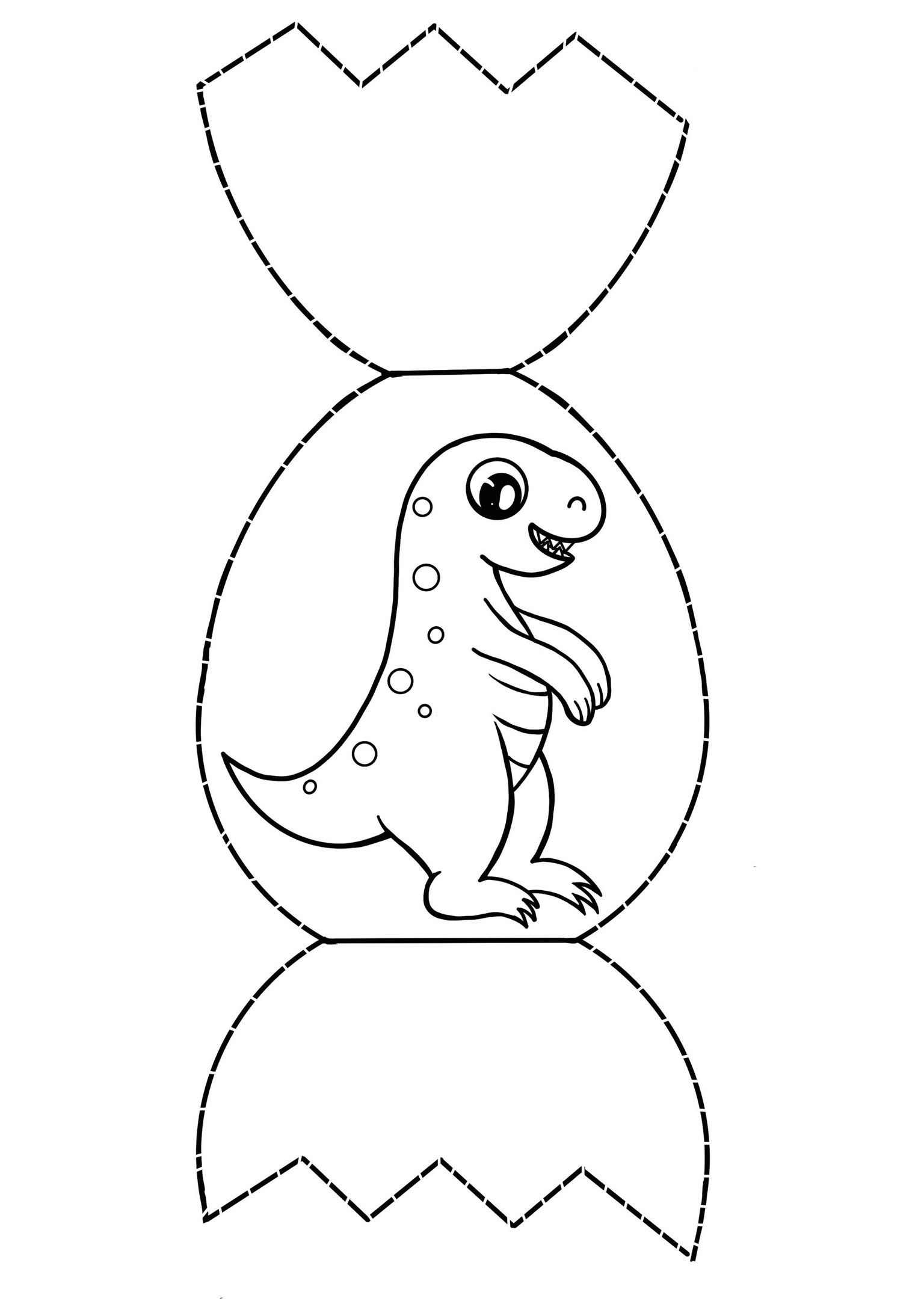 Dinosaur Egg Craft With Printable Template Hive