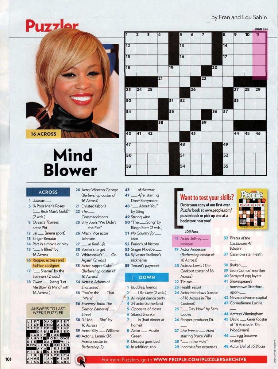 Discover 13 Crosswords And Printable Crossword Puzzles Ideas Crossword Puzzles People Magazine Crossword Puzzles To Print And More