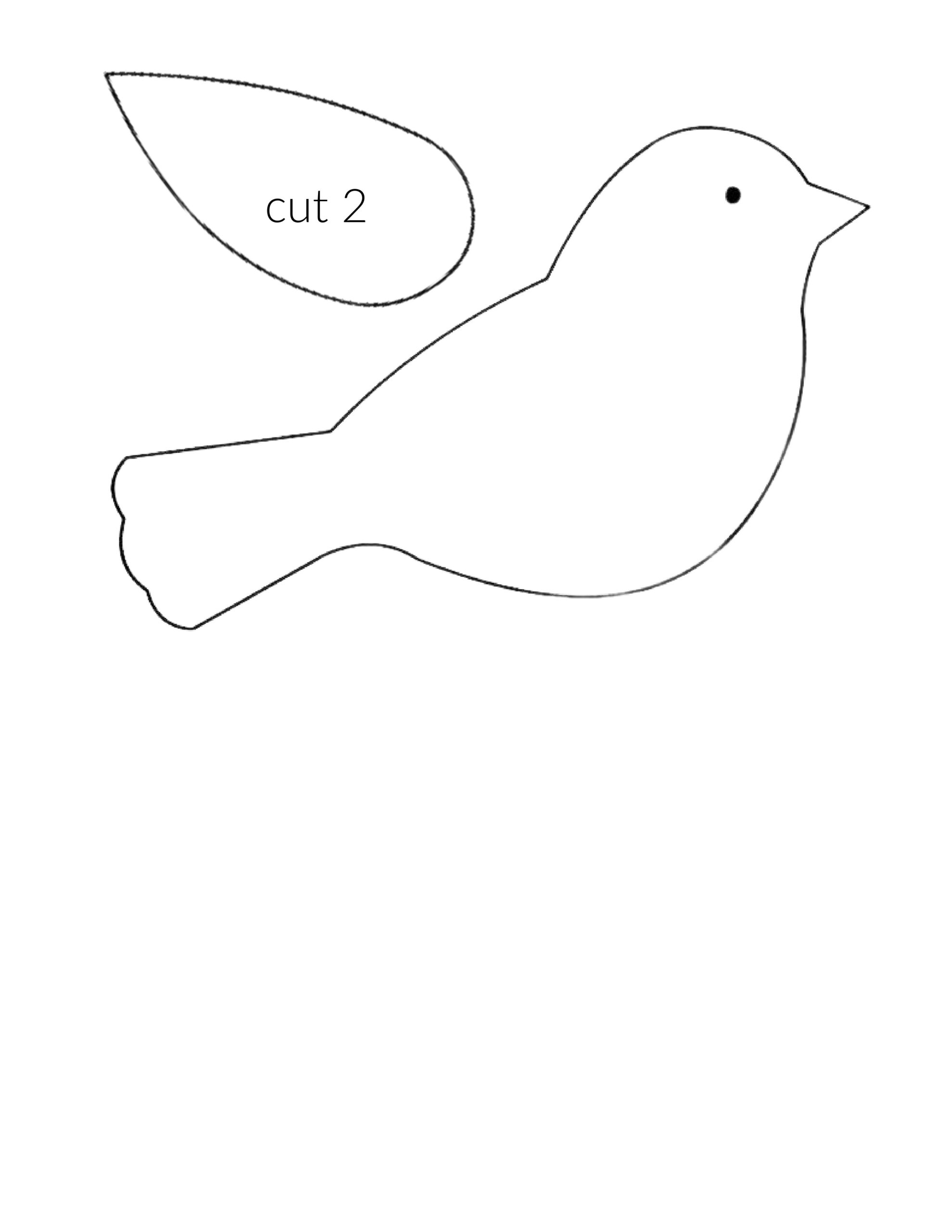 bird template printable