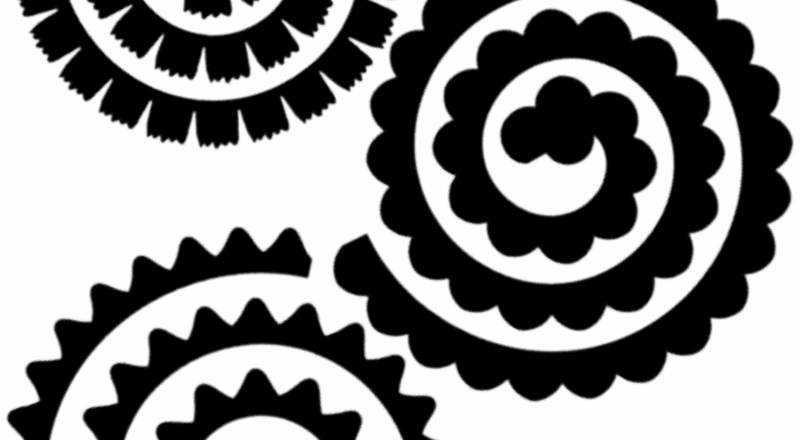 DIY Rolled Paper Flowers For Cricut Beginners Free Flowers Leaf Cut Files