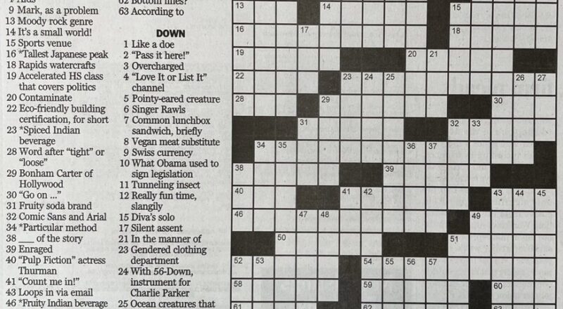 Dogfish Head Brewery On X Another Day Another Crossword Puzzle Check It Out Today In Papers Like The BostonGlobe And PhillyInquirer Https t co cH4Pae1aw2 X
