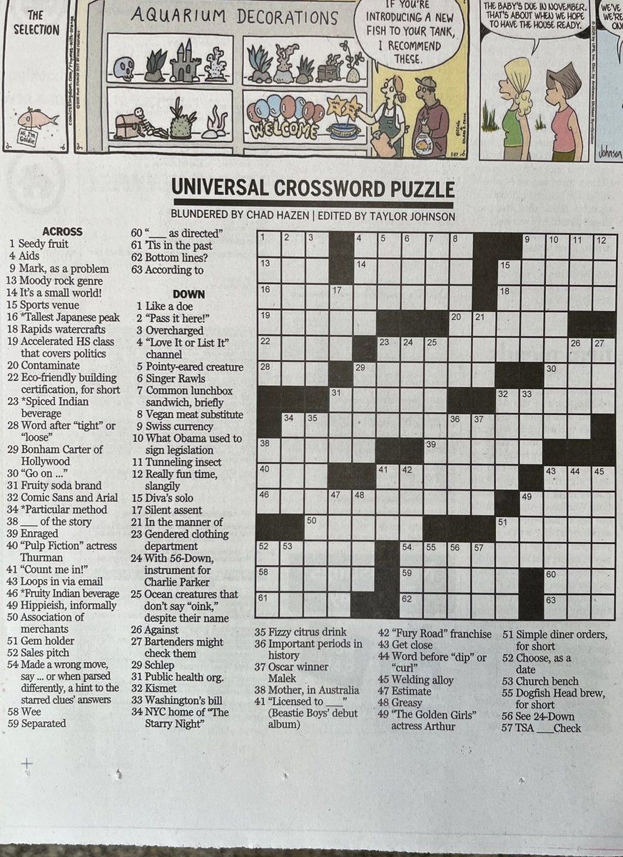Dogfish Head Brewery On X Another Day Another Crossword Puzzle Check It Out Today In Papers Like The BostonGlobe And PhillyInquirer Https t co cH4Pae1aw2 X