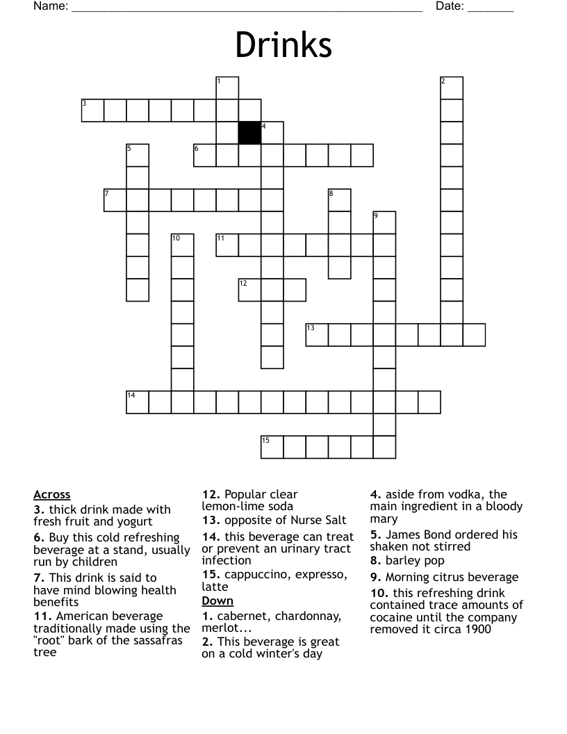 cold yogurt drink crossword cold yogurt drink crossword