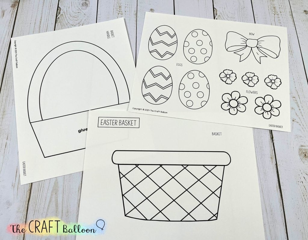 Easter Basket Paper Craft The Craft Balloon Easter Basket Paper Craft The Craft Balloon