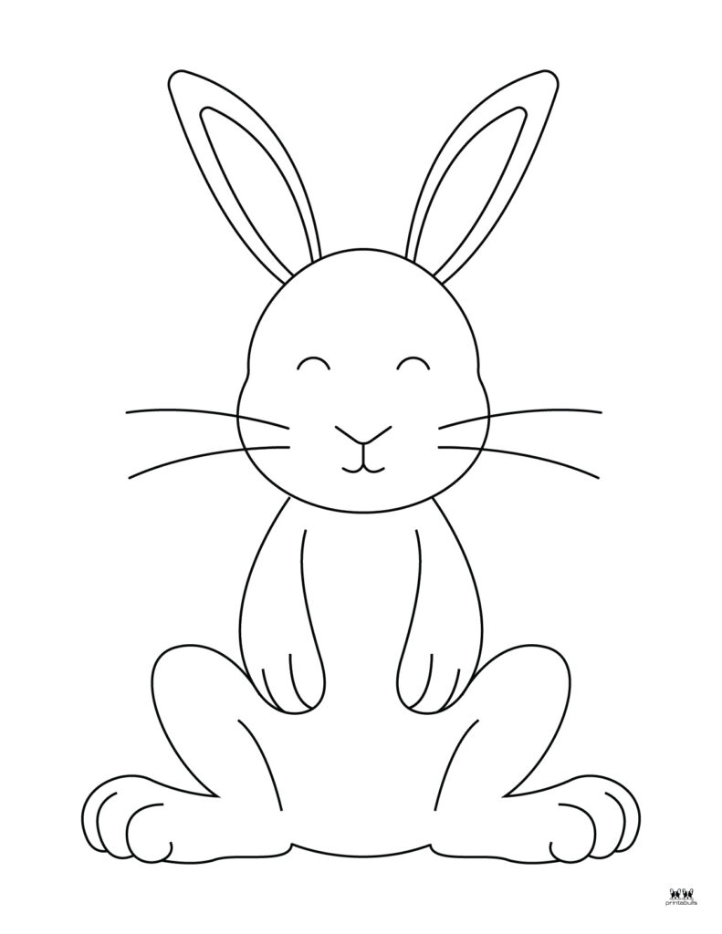 Easter Bunny Templates Outlines 53 FREE Pages Printabulls