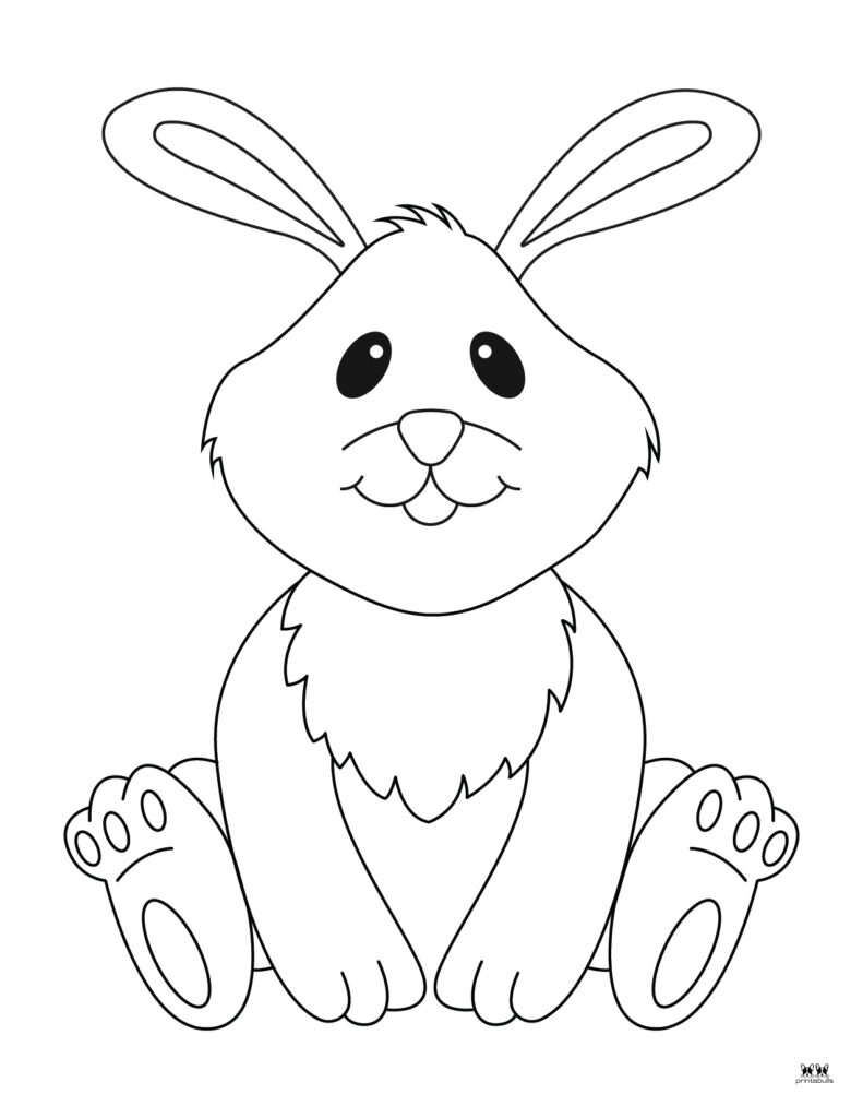 Easter Bunny Templates Outlines 53 FREE Pages Printabulls