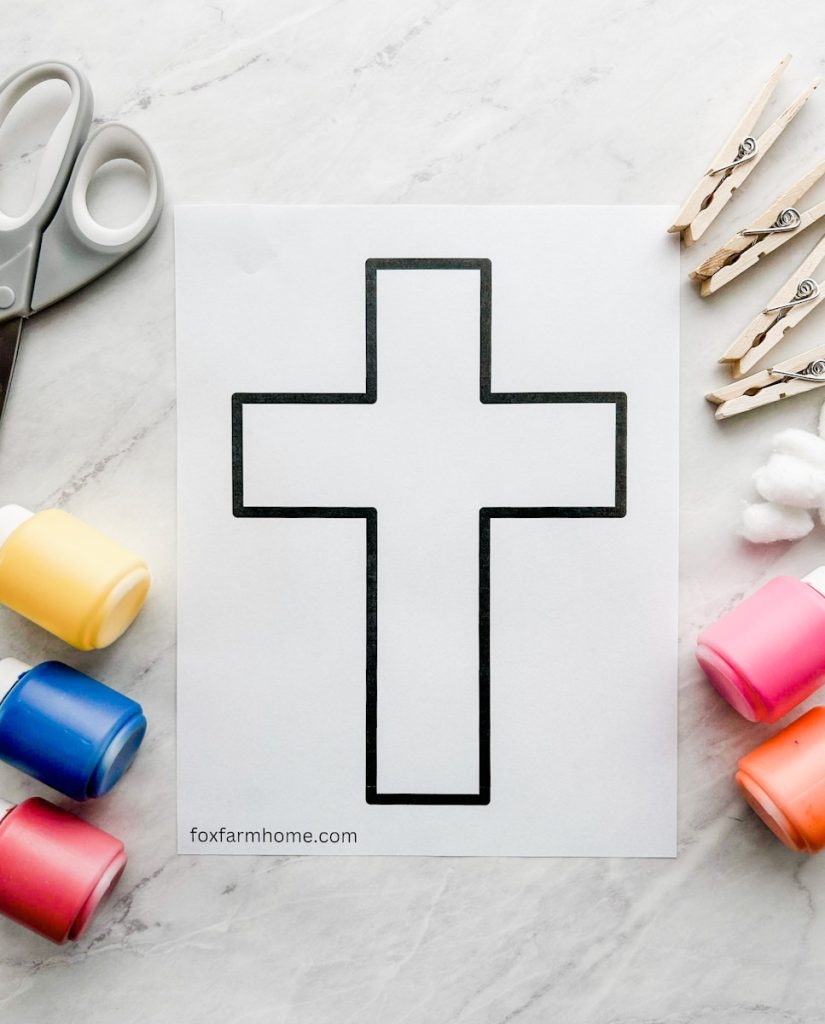 free printable cross template