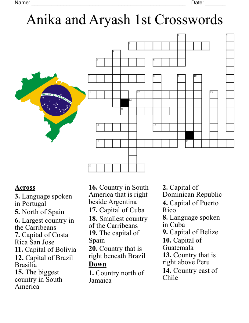 Eastern Europe Capitals Crossword WordMint