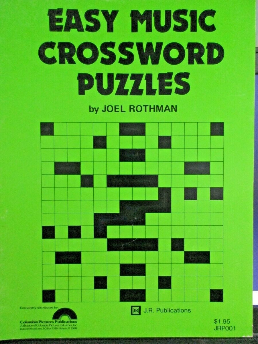 Easy Music Crossword Puzzles By Joel Rothman Intermediate Level 9781617270574 EBay