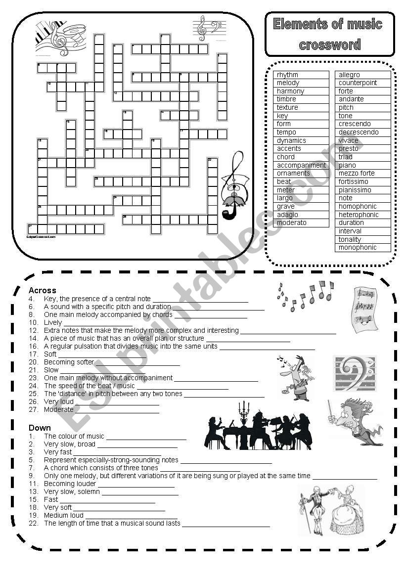 slow in music crossword