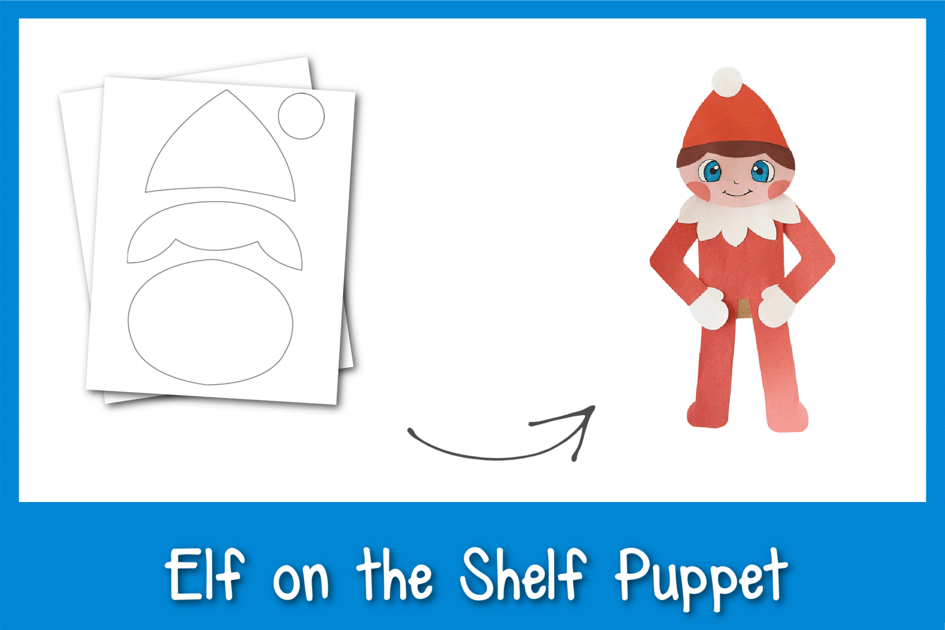 Elf On The Shelf Paper Bag Puppet