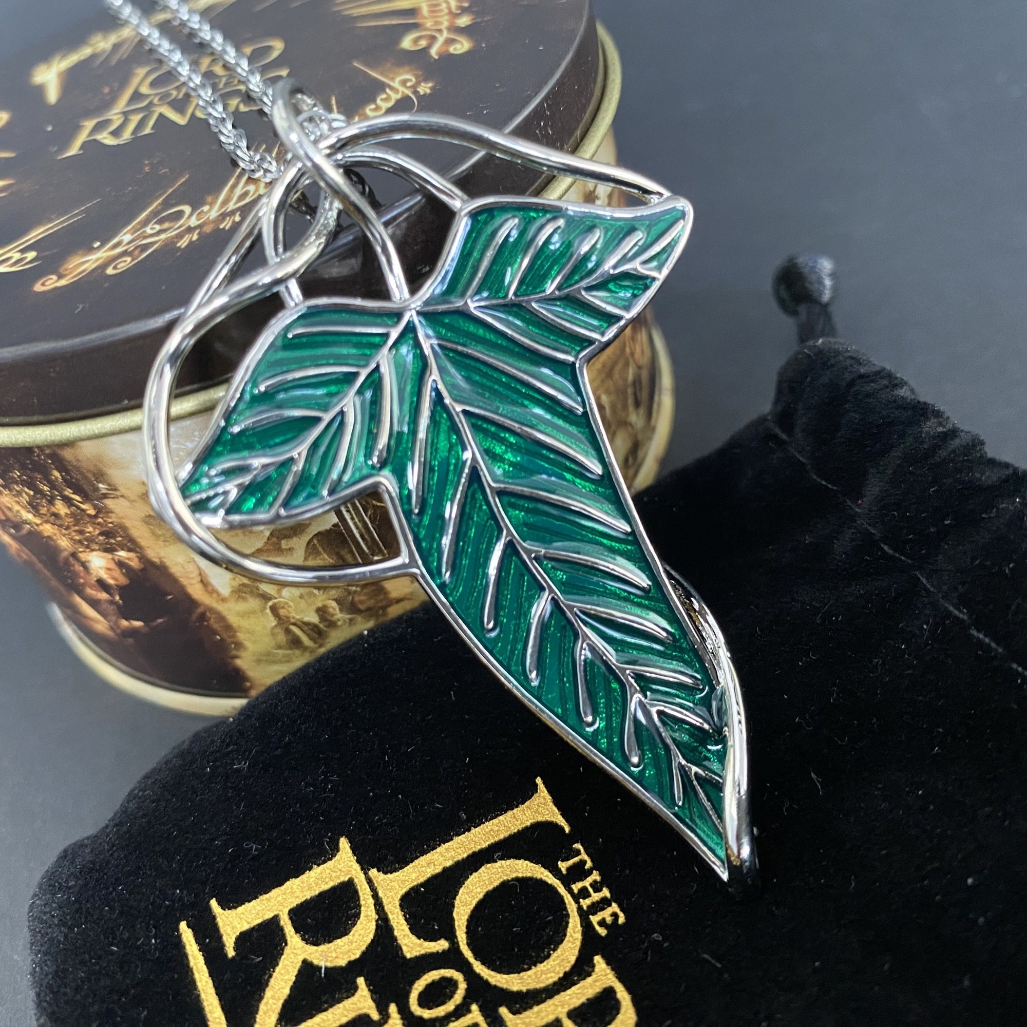 Elven Brooch Lotr Hobbit Leaf Necklace Inspired Costume Brooch Cosplay Movie Prop Leaves Of Lorien Brooch Etsy