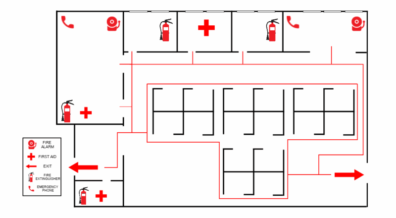 Emergency Evacuation Plan Template MyDraw