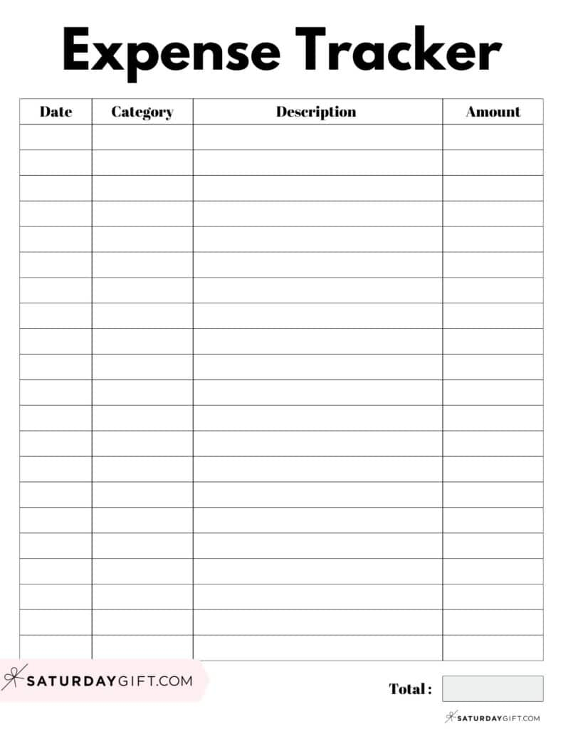 printable expense report template