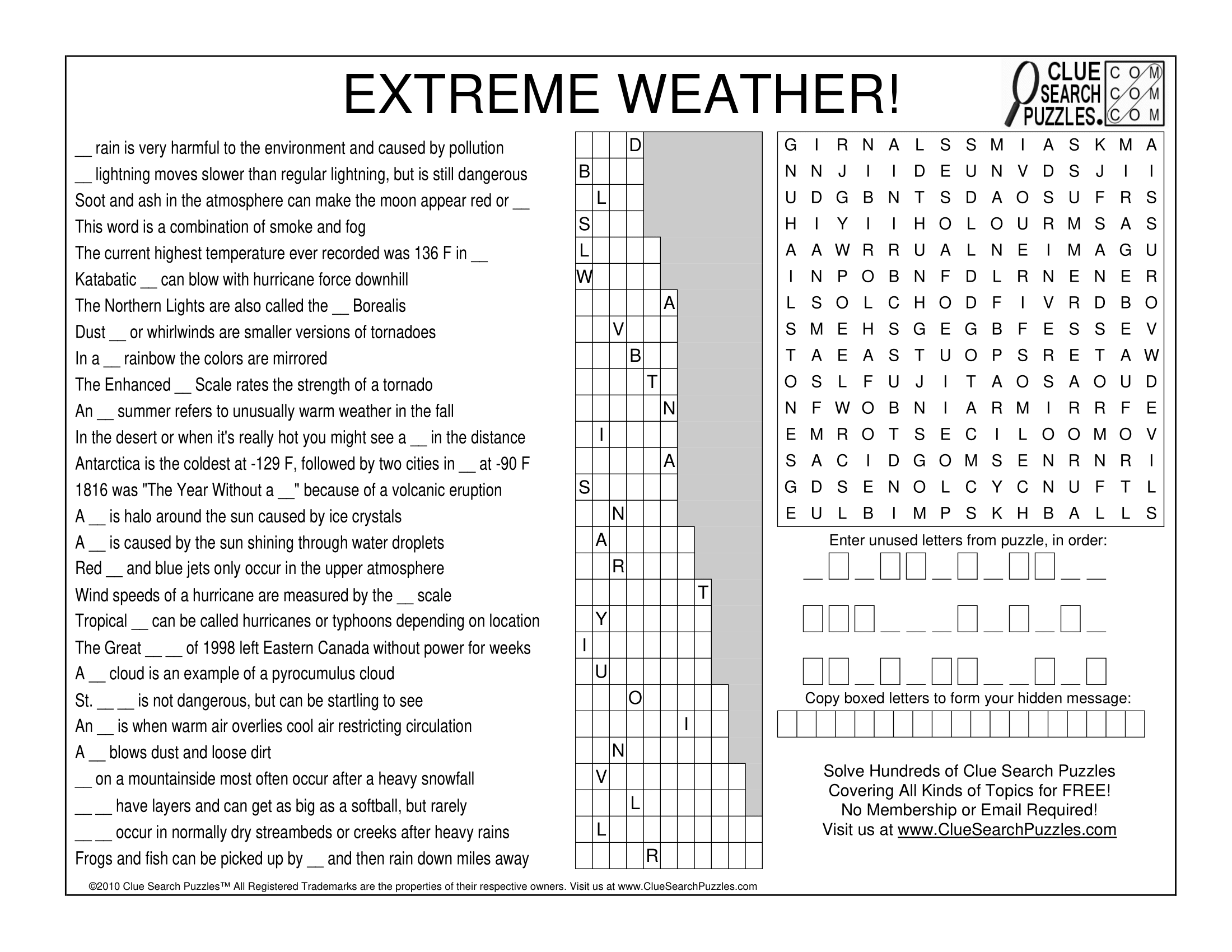 EXTREME WEATHER TRIVIA QUIZ