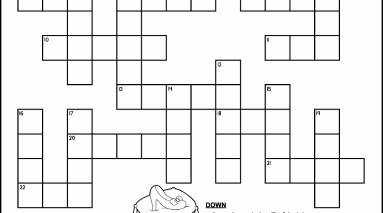 Fairy Tale Crossword Puzzles For Kids Tree Valley Academy