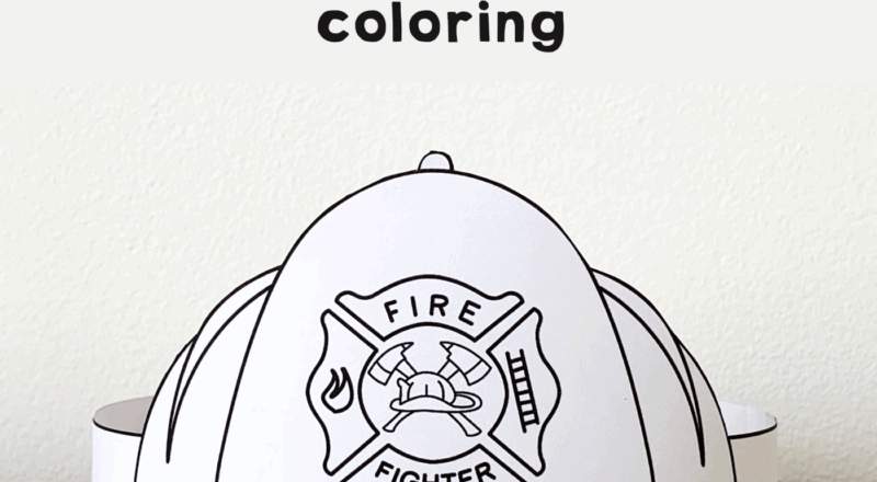 Firefighter Helmet Paper Crown Printable Coloring Made By Teachers