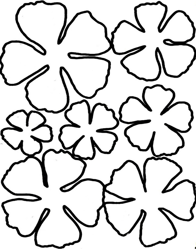 free printable flowers template free printable flowers template