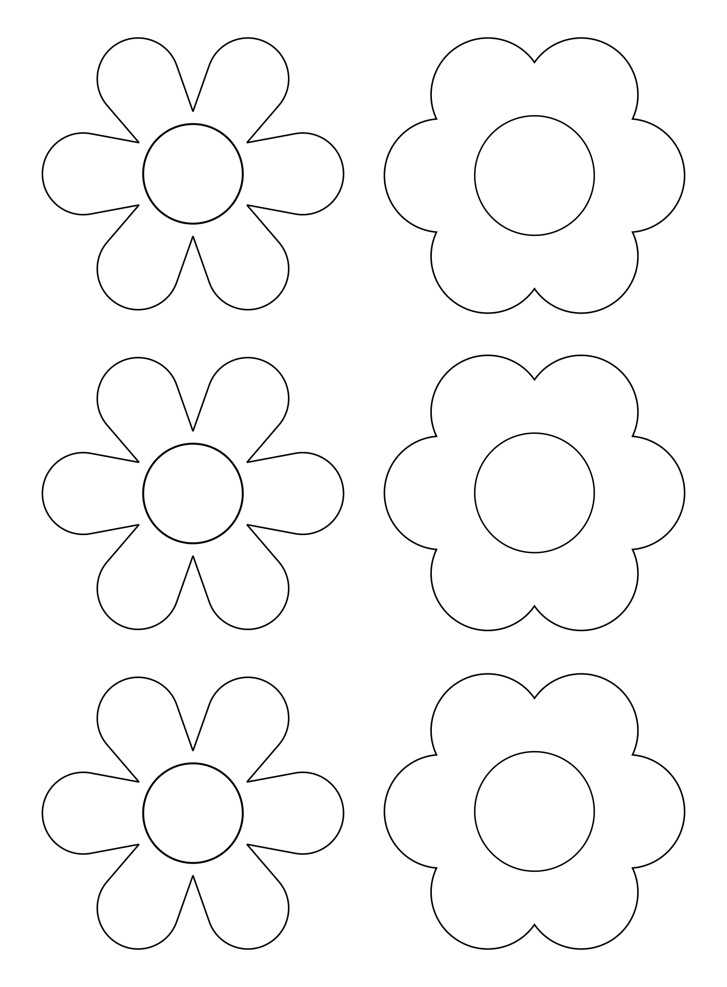 Flower Outline Pdf Flower Outline Pdf