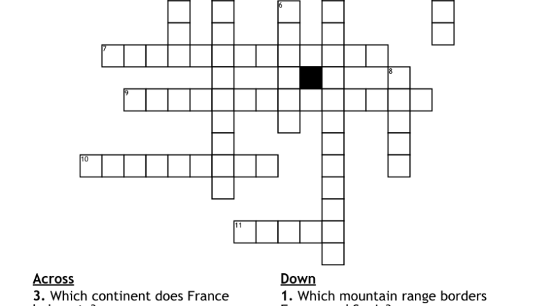 France Crossword WordMint