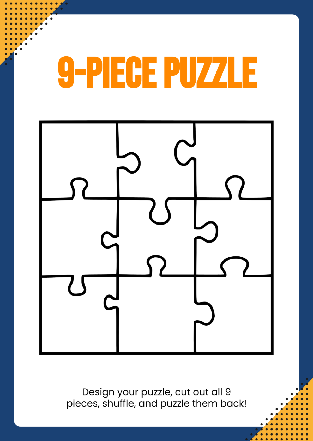 puzzle template printable