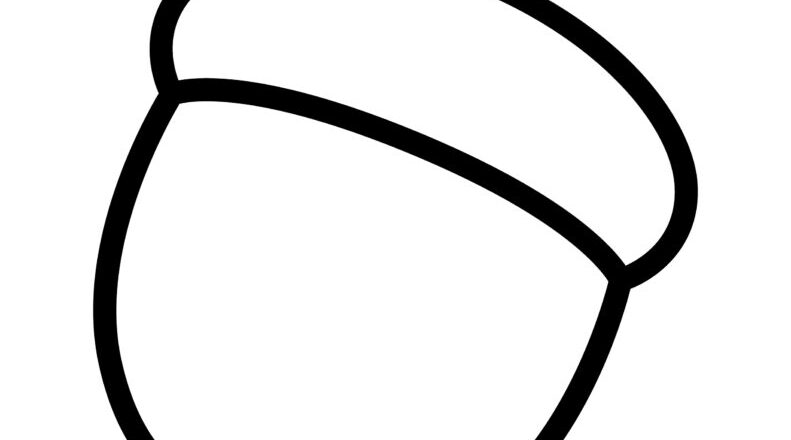 FREE Acorn Templates For Crafts Happy Toddler Playtime