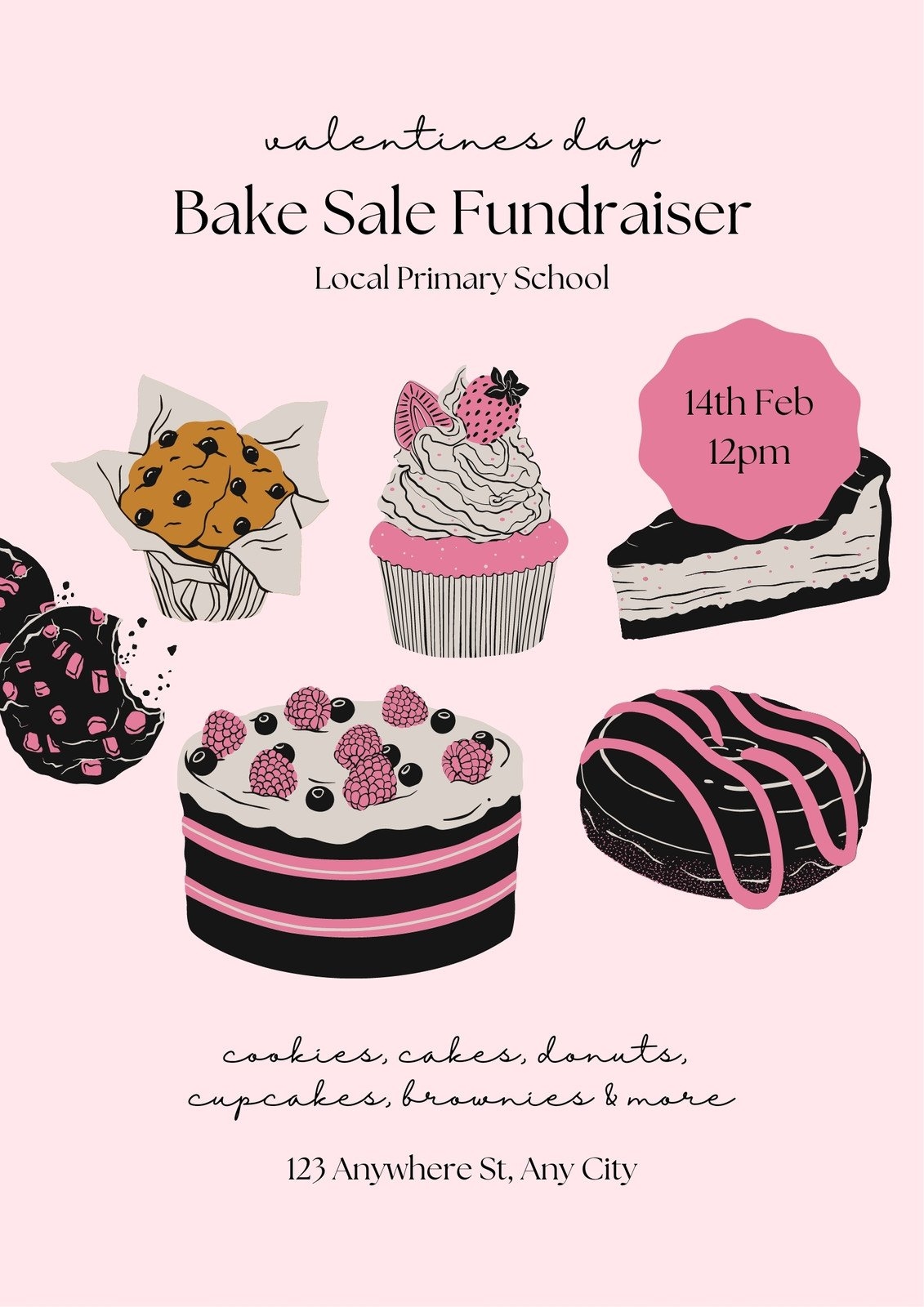 Free And Customizable Bake Sale Templates Canva Free And Customizable Bake Sale Templates Canva
