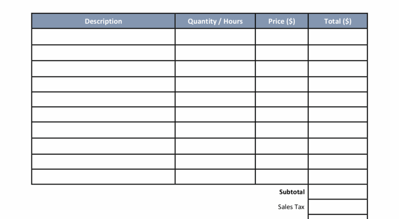 Free Auto Body Mechanic Invoice Template PDF Word EForms
