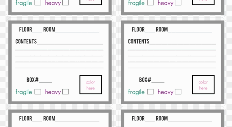 Free Box And Tags Templates u2014 Crafthubs Moving Box Labels Printable HD Png Download 1237x1600 2081668 PngFind