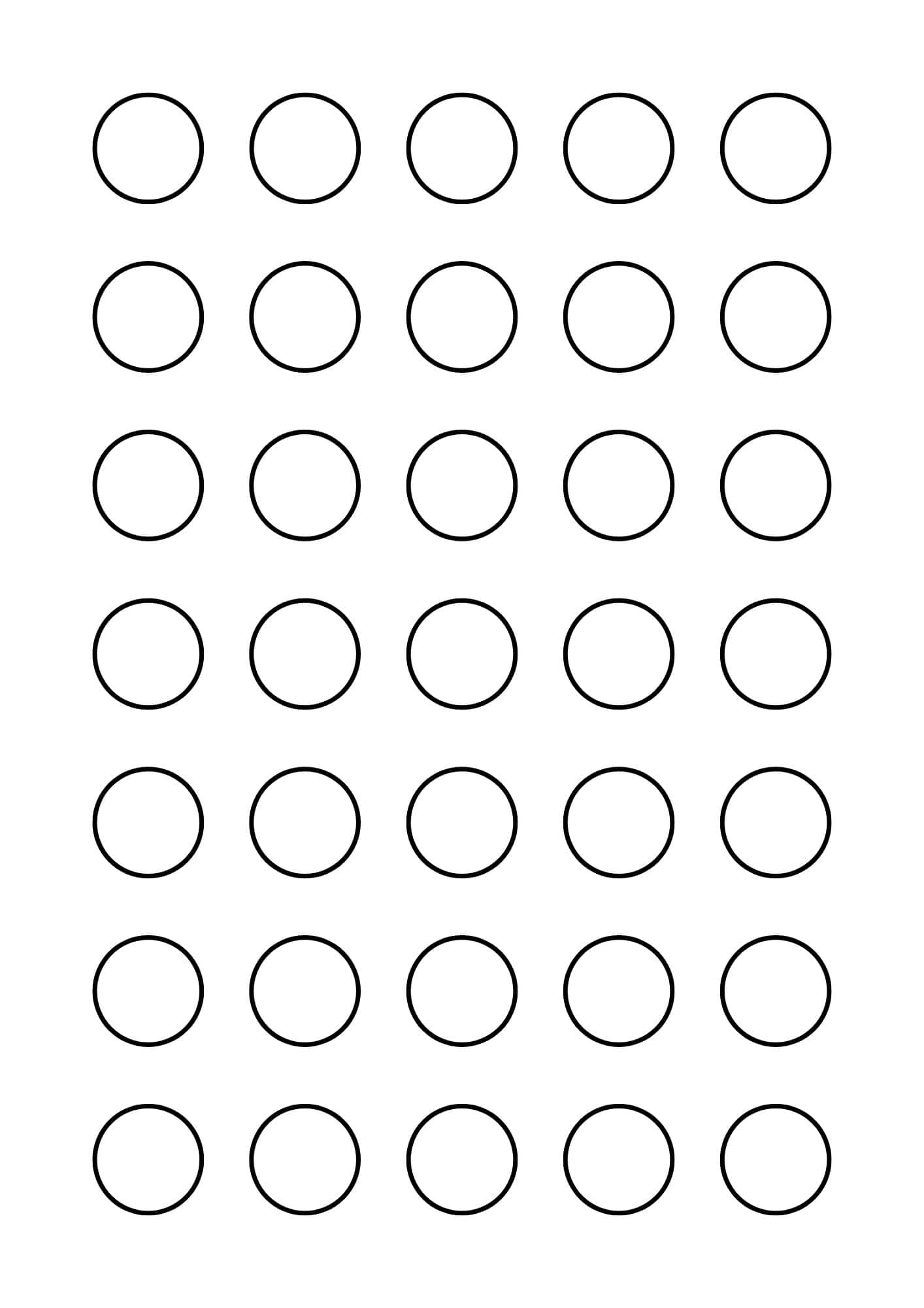 Free Circle Template Printable 12 Different Sizes The Pink Craft Box