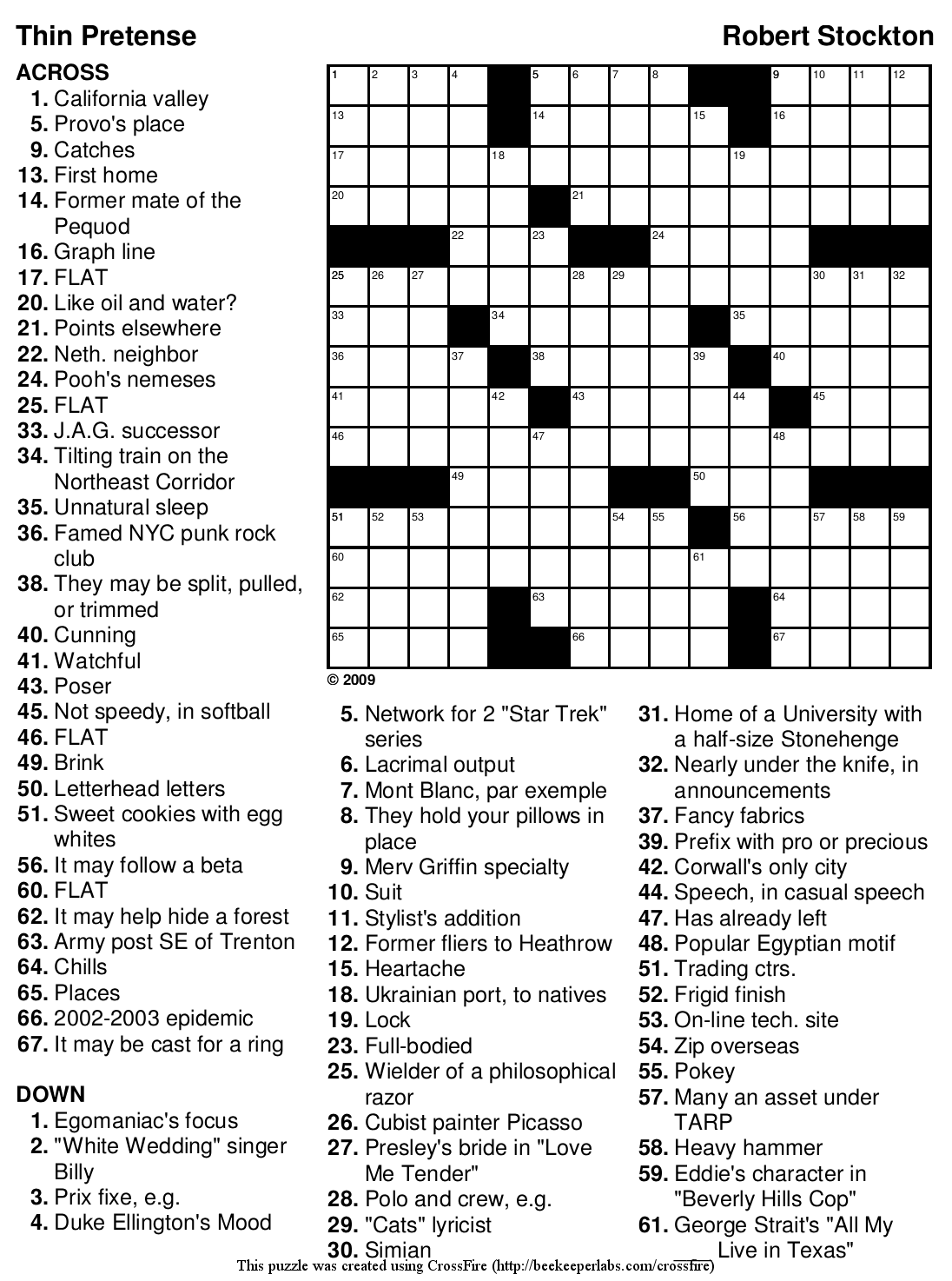 Free Crossword Puzzle 107 Thin Pretense Beekeeper Crosswords Free Crossword Puzzle 107 Thin Pretense Beekeeper Crosswords