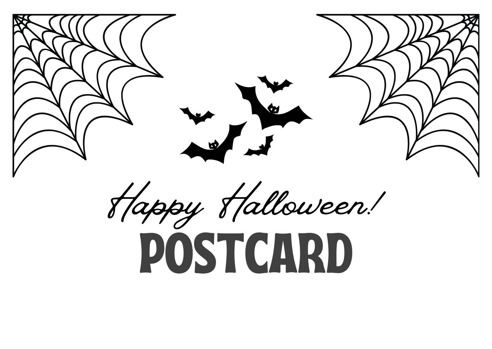 Free Custom Printable Halloween Postcard Templates Canva Free Custom Printable Halloween Postcard Templates Canva