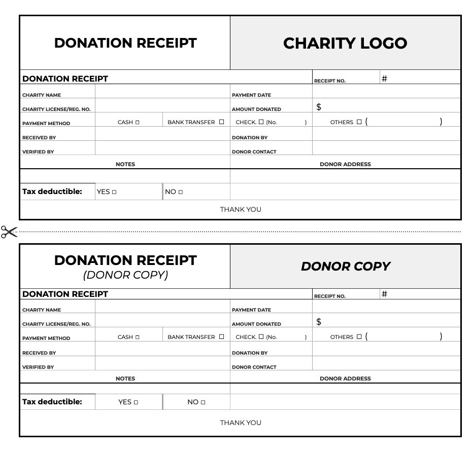 free printable donation receipt template free printable donation receipt template