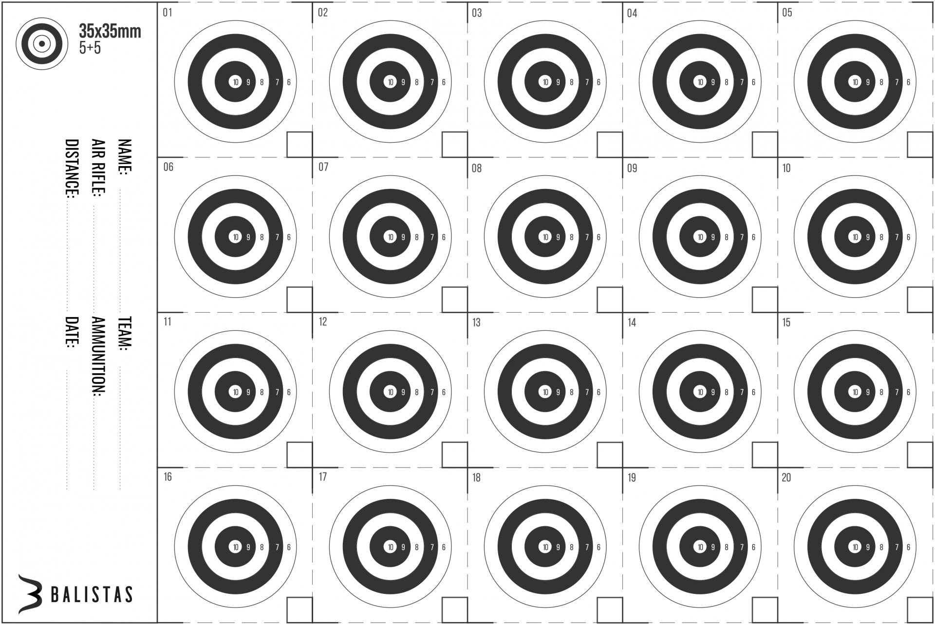 printable targets for shooting