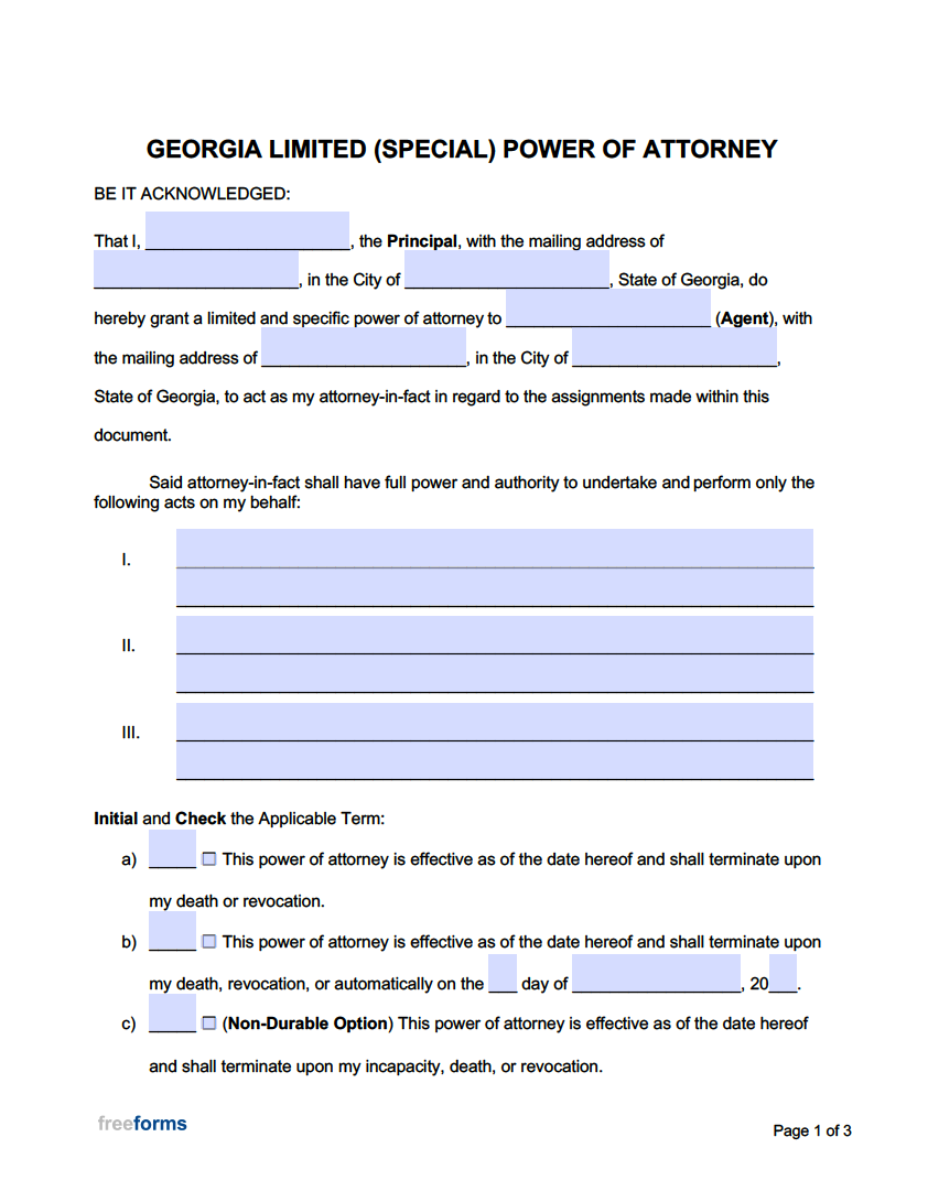 free printable power of attorney template free printable power of attorney template
