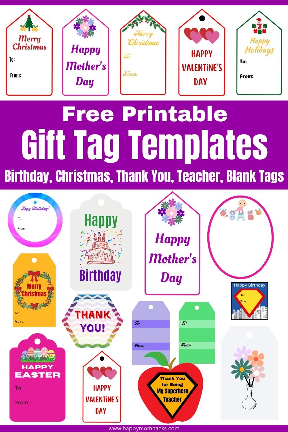 Free Gift Tag Printables For Every Occasion Free Gift Tag Printables For Every Occasion