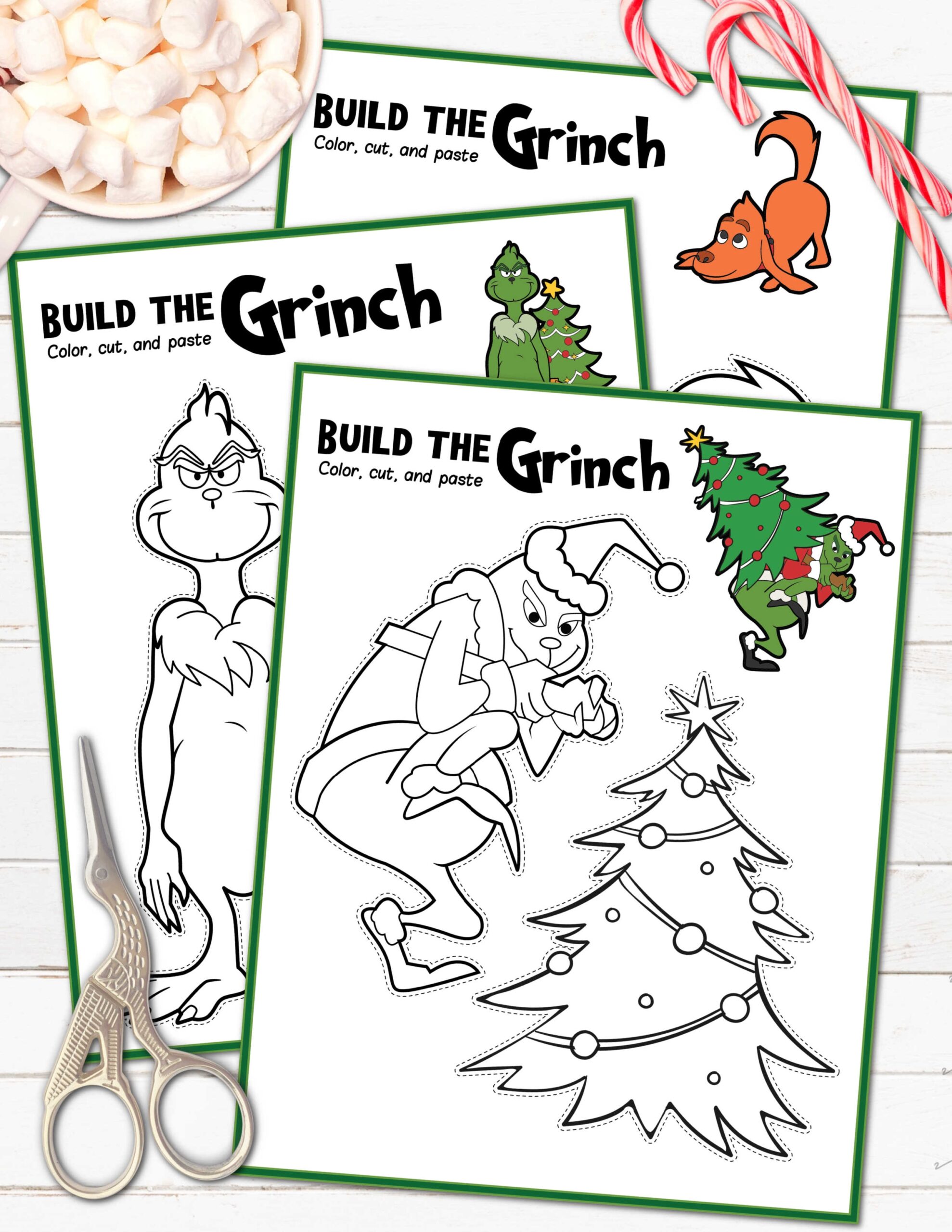 grinch printable template grinch printable template