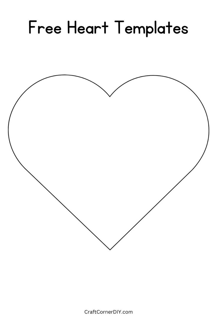 heart printable templates