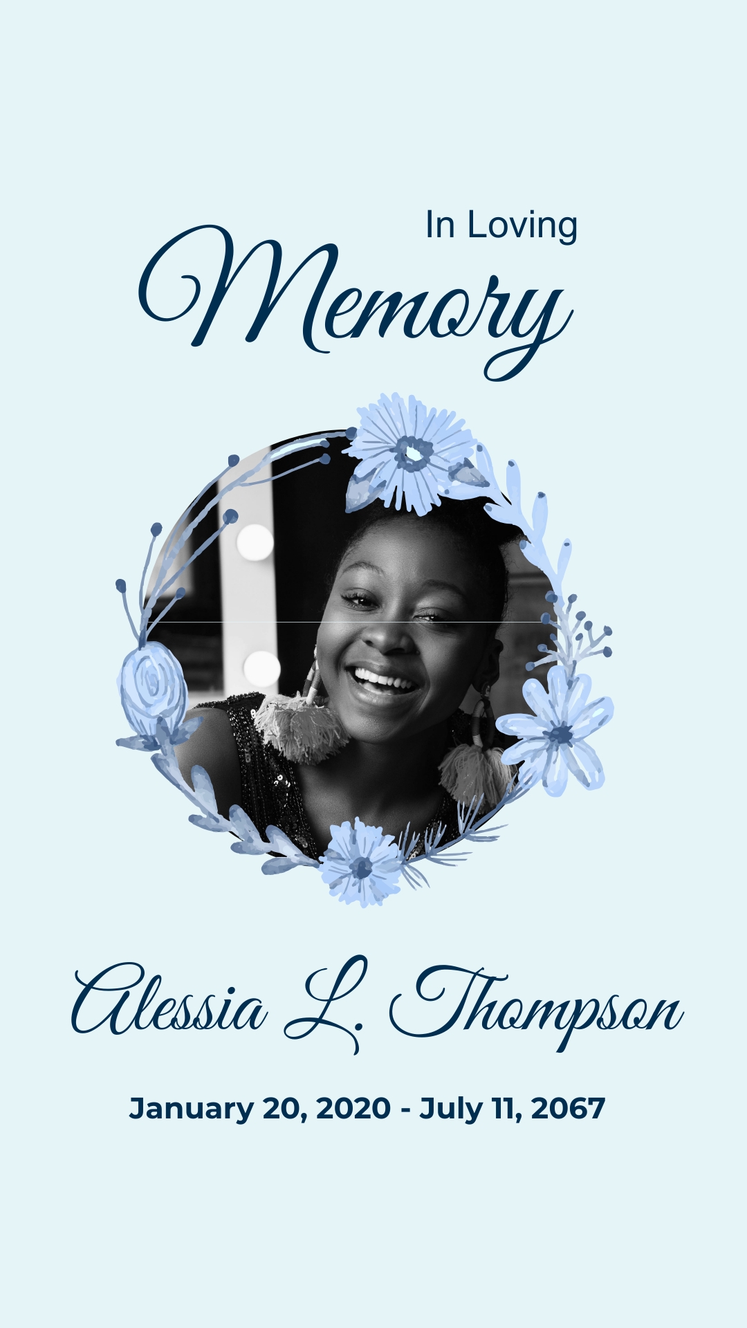 Free Obituary Templates Editable And Printable