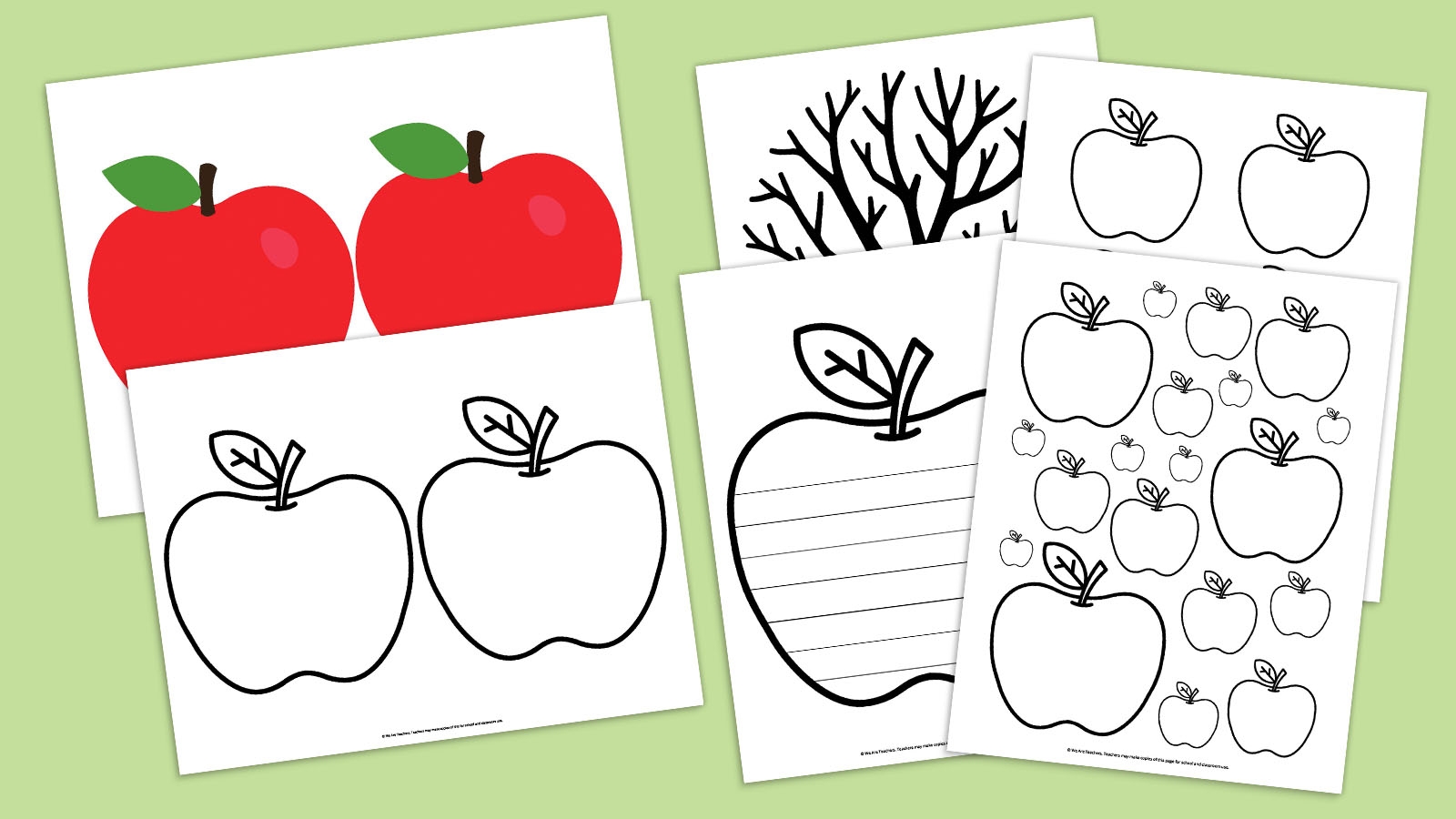 Free Printable Apple Template Bundle Free Printable Apple Template Bundle
